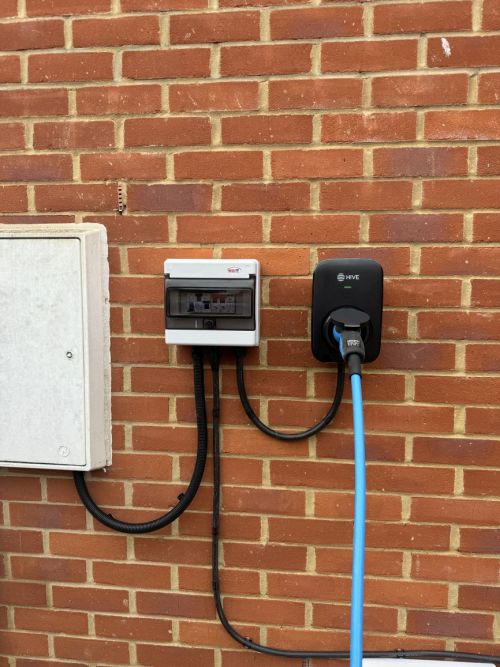 external consumer unit Tesla charger year free of charging british gas HIve aproved installer