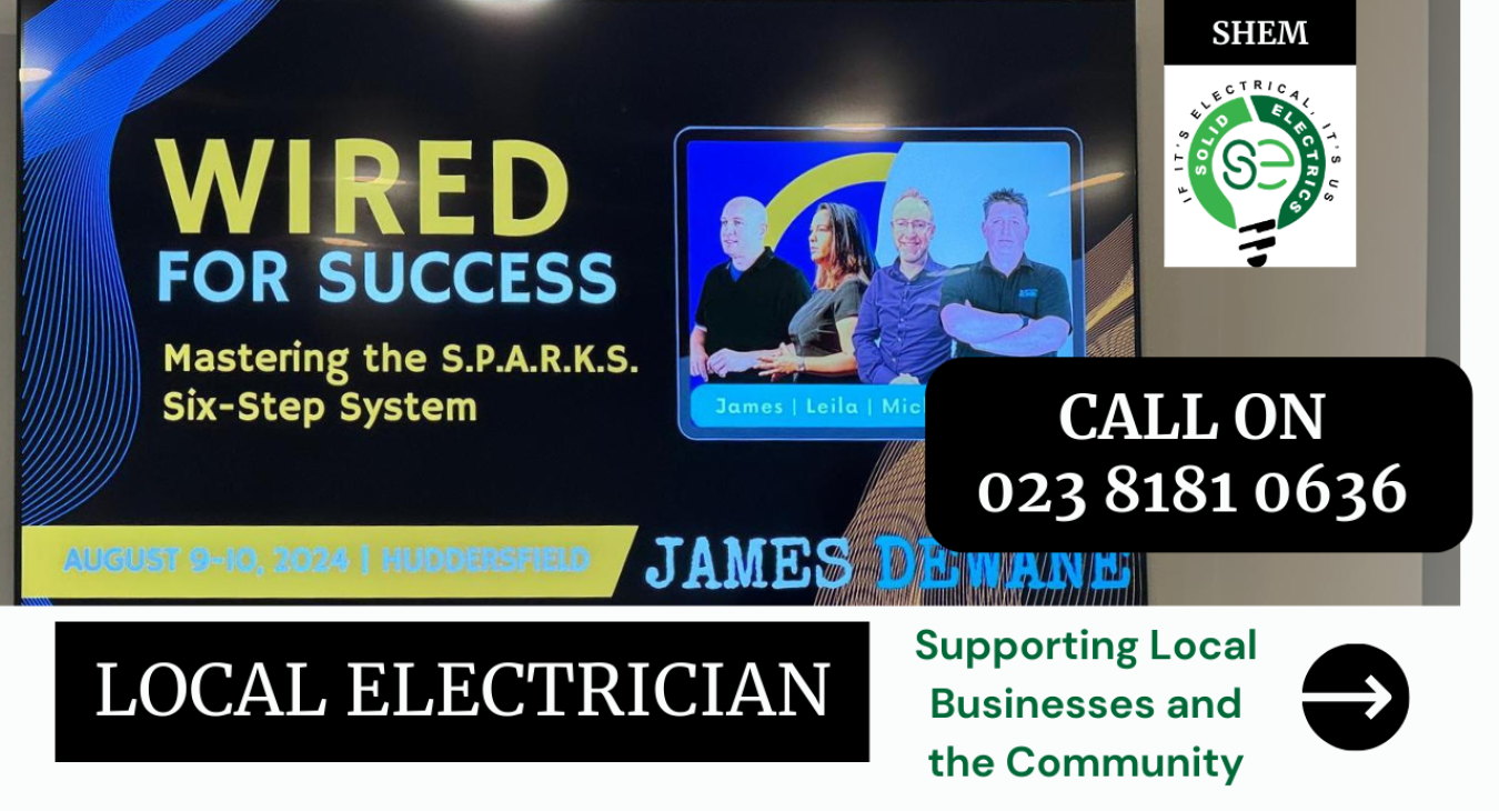 Local Electrician Southampton Huddersfield supporting local businesses and the community