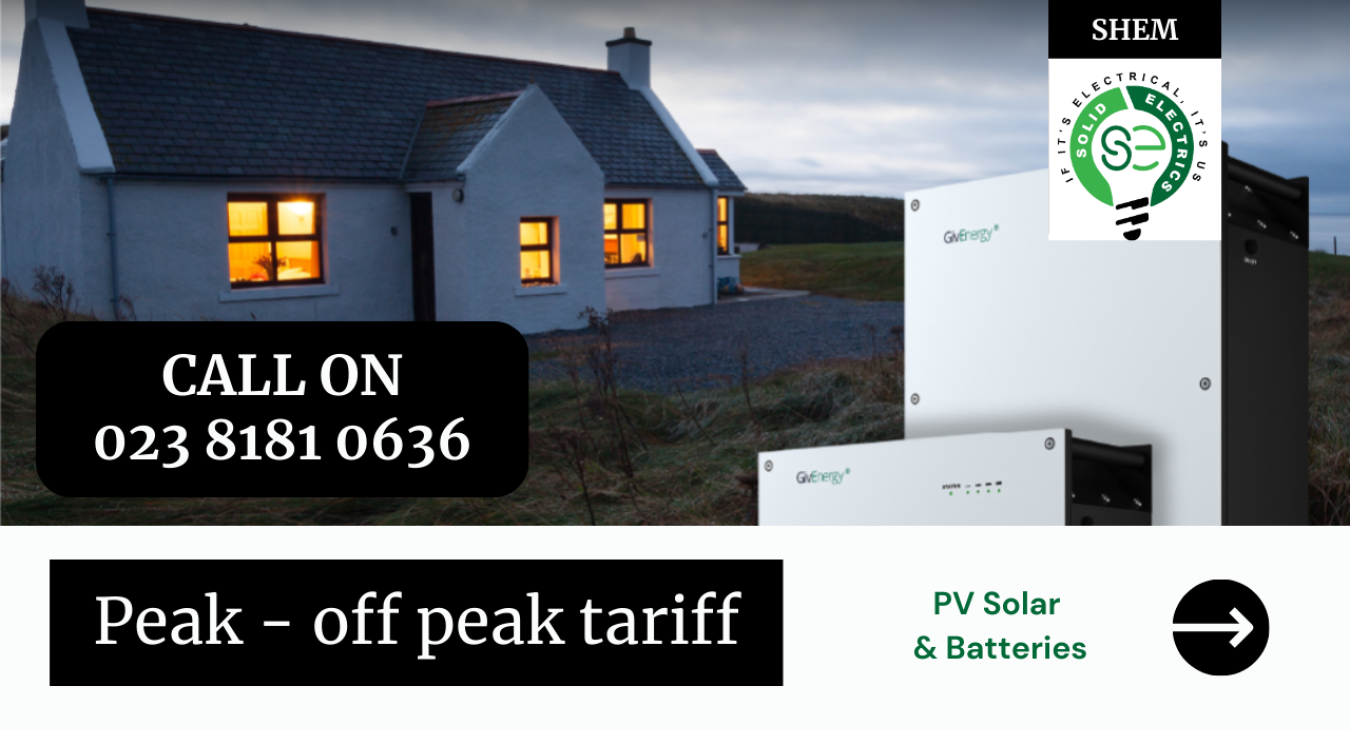 Store cheap off-peak energy and use it to power your Southampton home